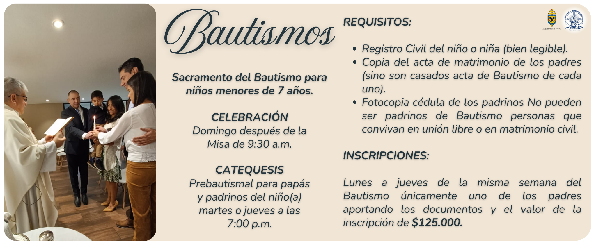 Bautismos Información