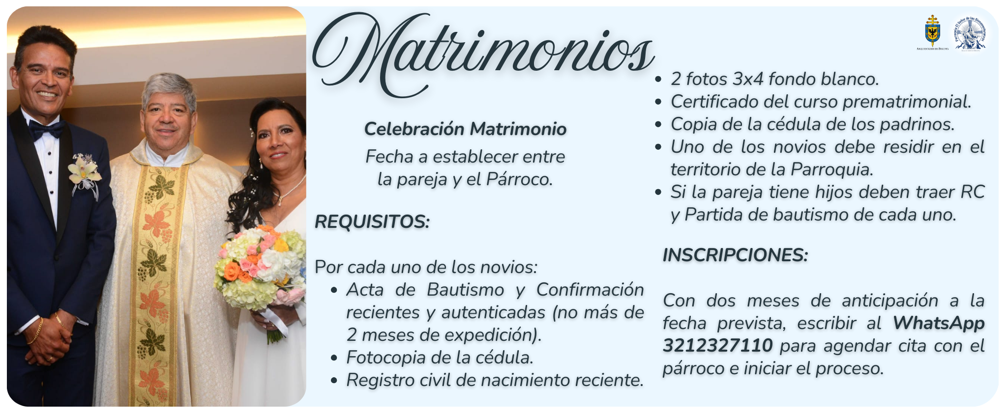 Matrimonios Información