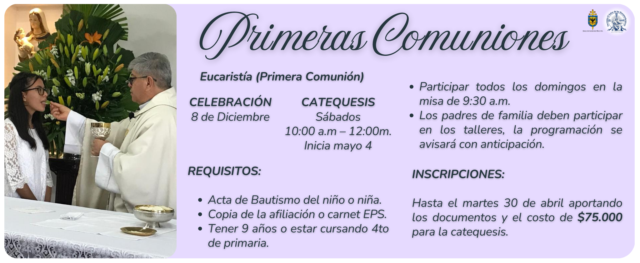 Primeras Comuniones Información