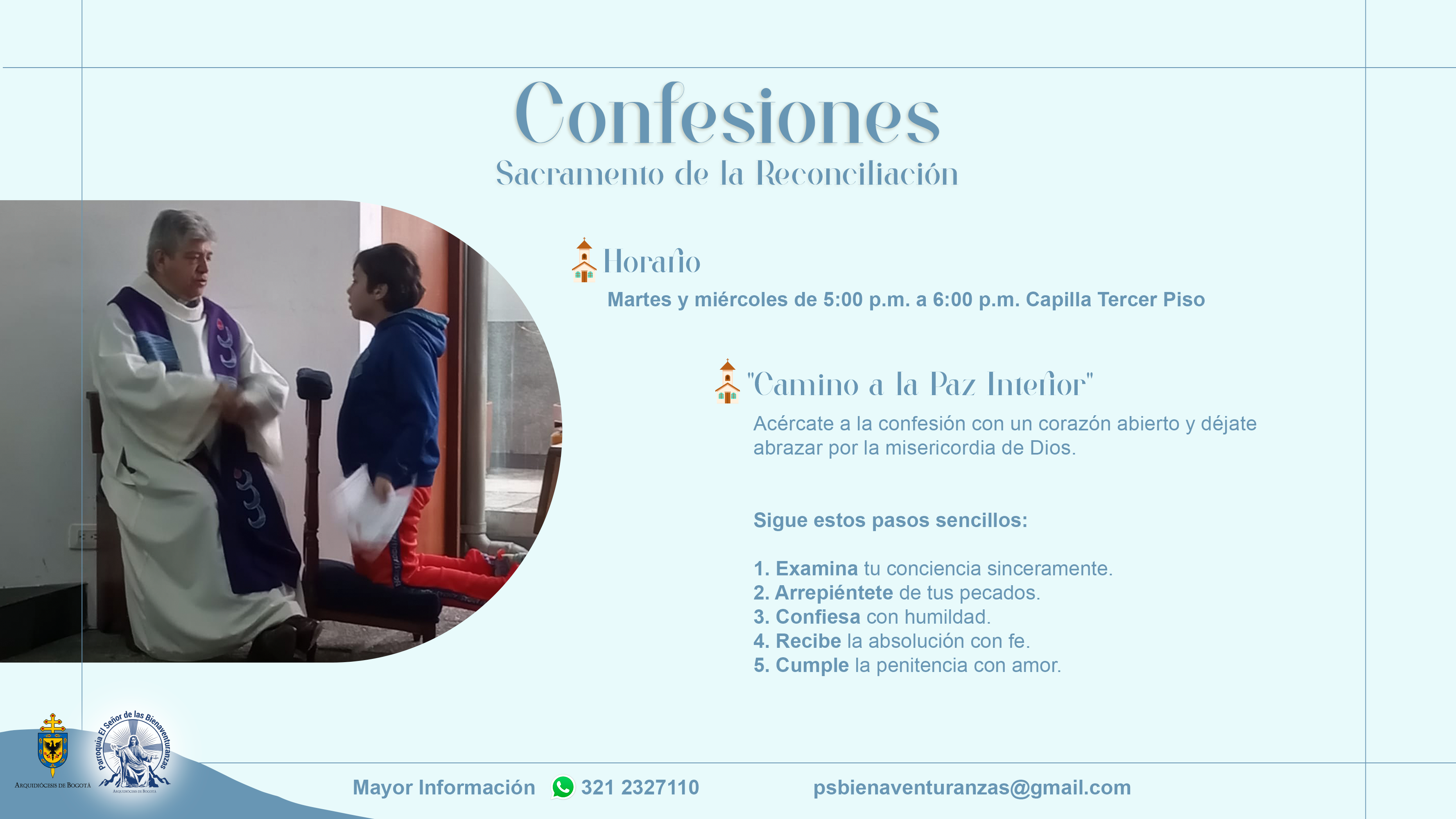 Confesiones información 2025