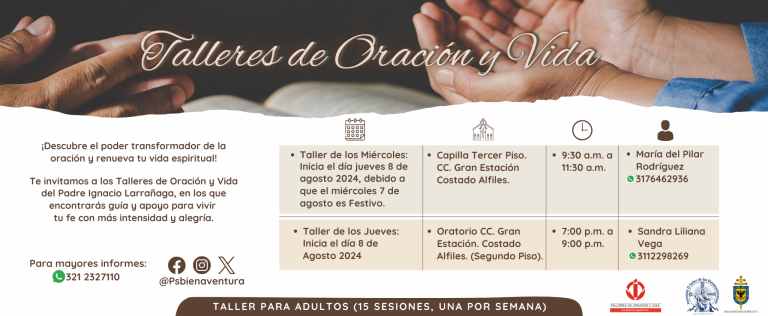 ⛪ ¡Únete a nuestros Talleres de Oración y Vida!